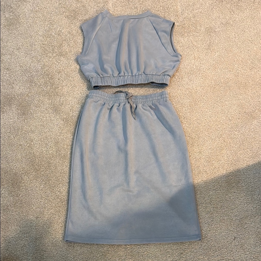 Blue, Soft Two-Piece Set